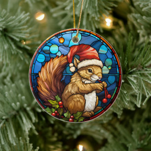 Stained Glass Christmas Ornament