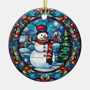 Stained Glass Christmas Ornament