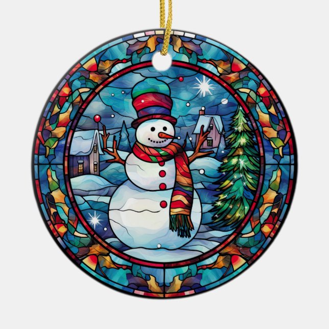 Stained Glass Christmas Ornament (Front)