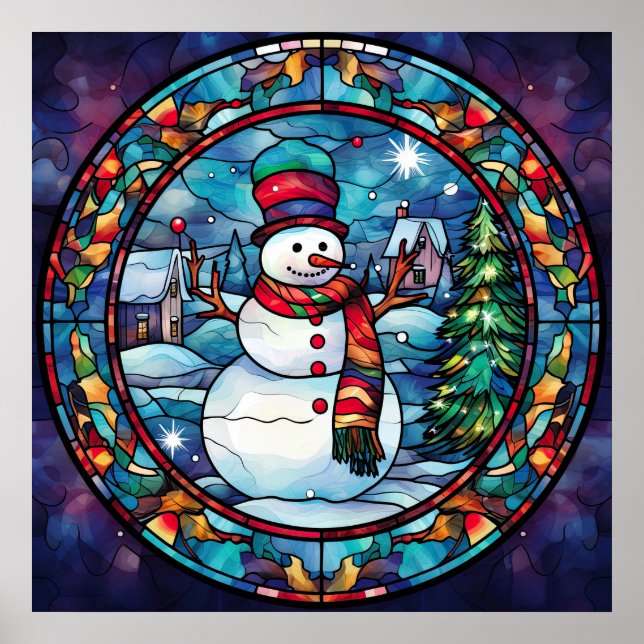Stained Glass Christmas Poster (Front)