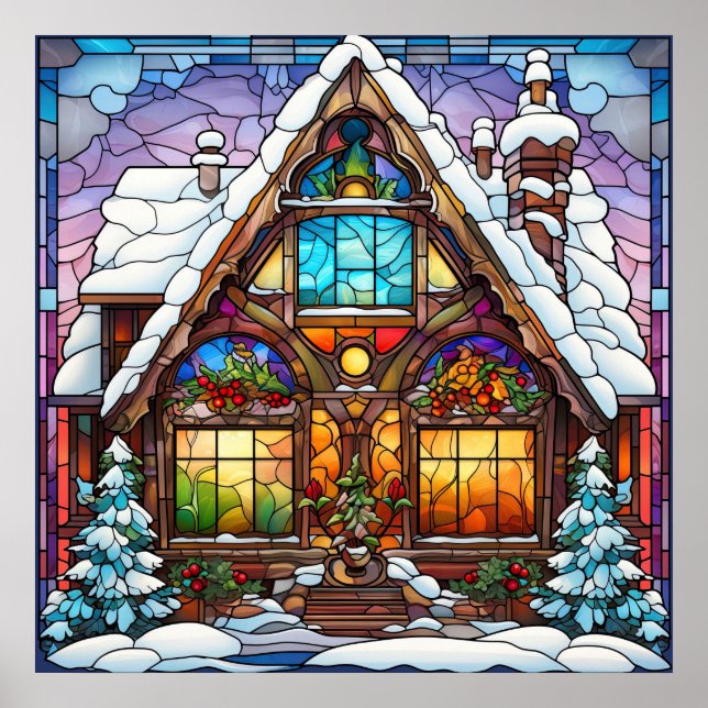 Stained Glass Christmas Poster (Front)