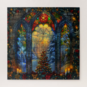 Stained Glass Christmas Puzzle