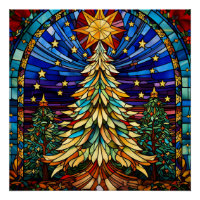 Stained Glass Christmas Tree