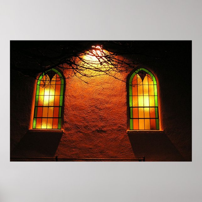 Stained Glass Church Poster (Front)