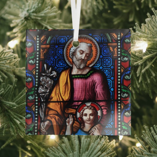 Stained glass church window  glass ornament (Insitu)
