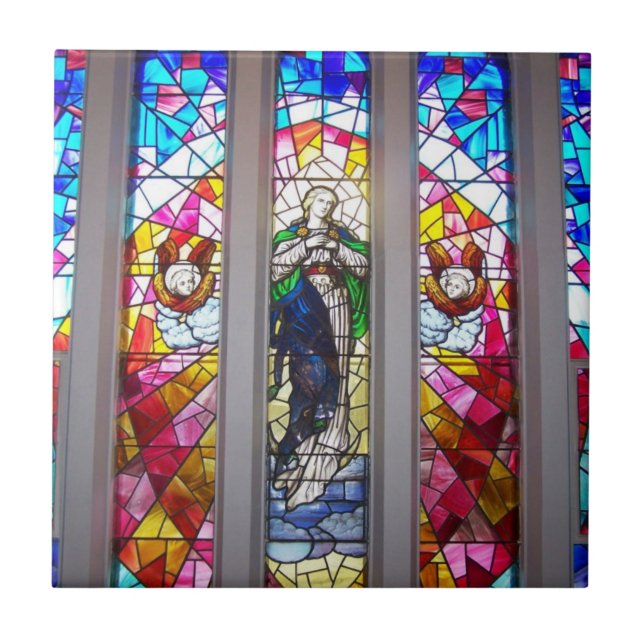 Stained Glass Church Window Tile (Front)