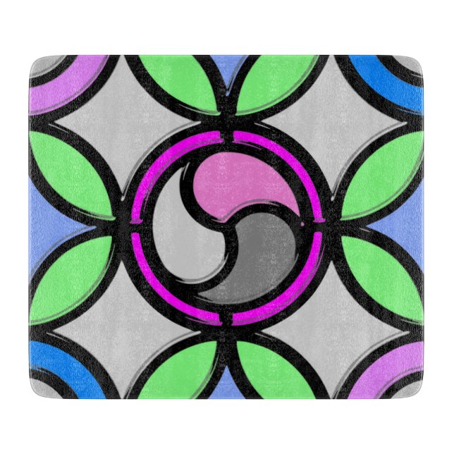 STAINED GLASS CUTTING BOARD (Front)