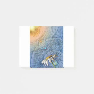Stained Glass Daisy In The Sun Post-it Notes