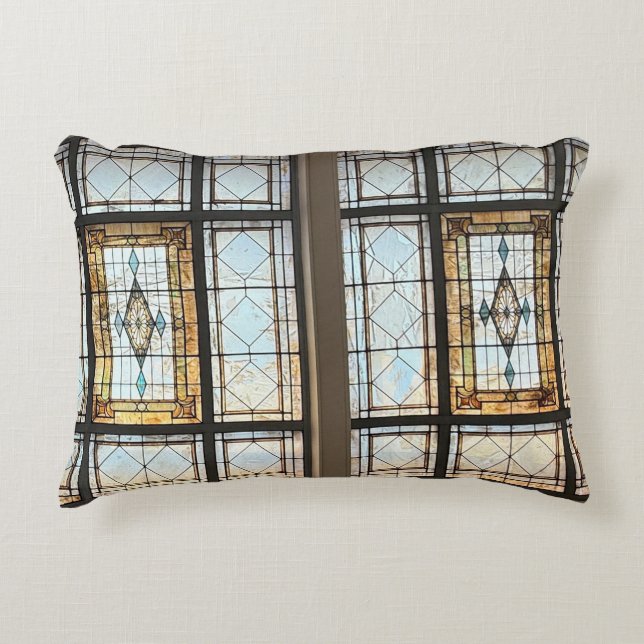 Stained Glass Decorative Cushion (Front)