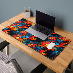 Stained Glass Design Desk Mat