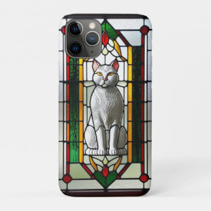 Stained Glass Design with Cat Case-Mate iPhone Case