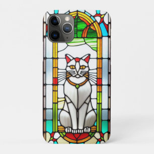 Stained Glass Design with Cat Case-Mate iPhone Case