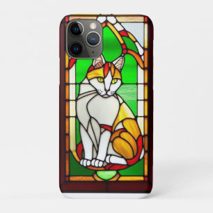 Stained Glass Design with Cat Case-Mate iPhone Case