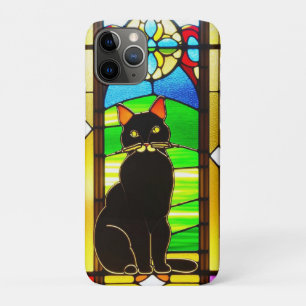 Stained Glass Design with Cat Case-Mate iPhone Case
