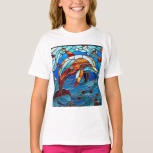 Stained glass dolphin T-Shirt