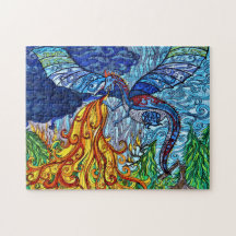 Stained-Glass Dragon Puzzle