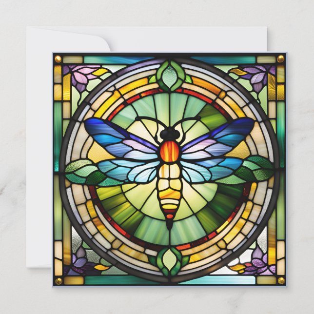 Stained Glass Dragonfly (Front)