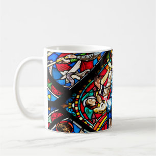 Stained Glass effect coffee mug with editable text