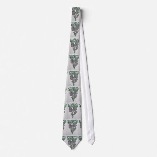 Stained Glass Effect Morning Glory September Birth Tie