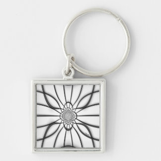 Stained Glass Embossed Elegance Keychain
