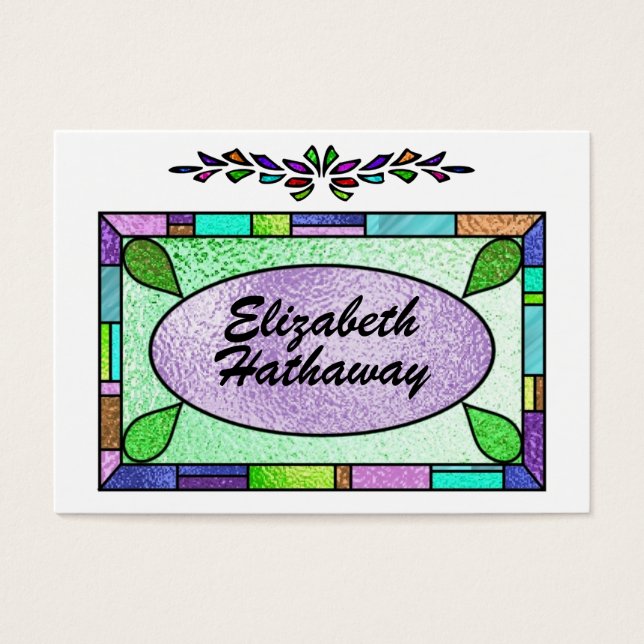 Stained Glass Enclosure / Business Card by SRF (Front)