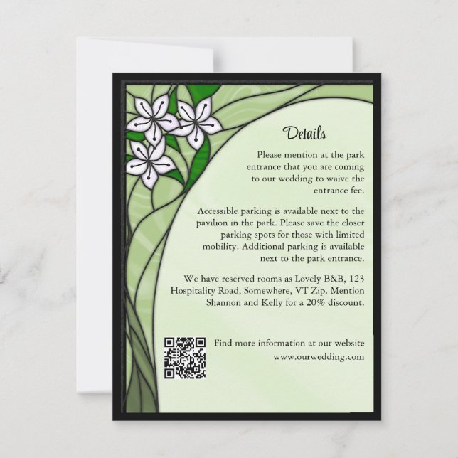 Stained Glass Enclosure Card (Front)