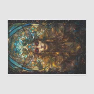 Stained Glass Fairy Lady Tissue Paper