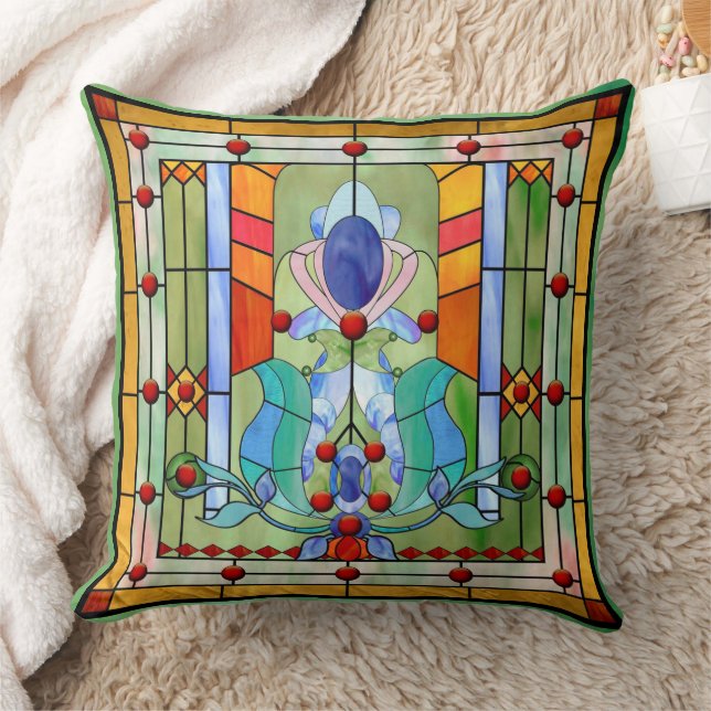 Stained Glass Fantasy Cushion (Blanket)