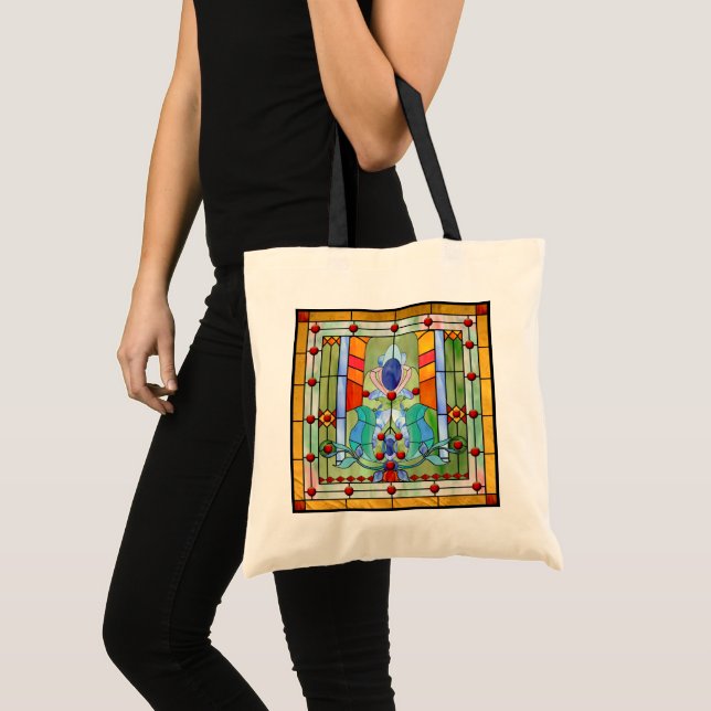 Stained Glass Fantasy Tote Bag (Front (Product))