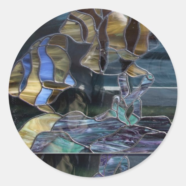 Stained Glass Fish Sticker (Front)