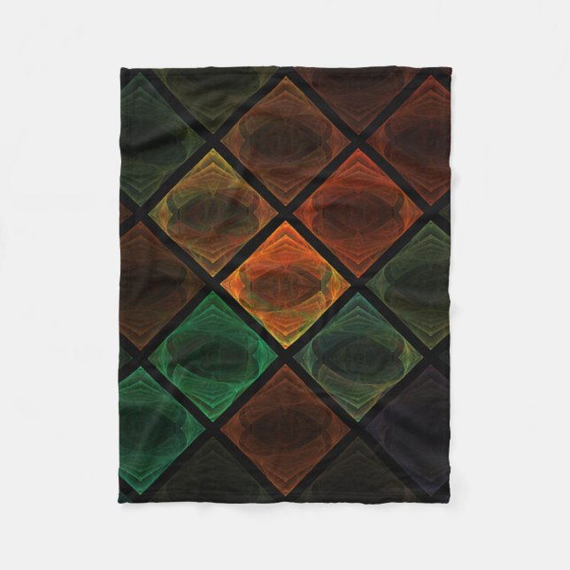 Stained Glass Fleece Blanket (Front)