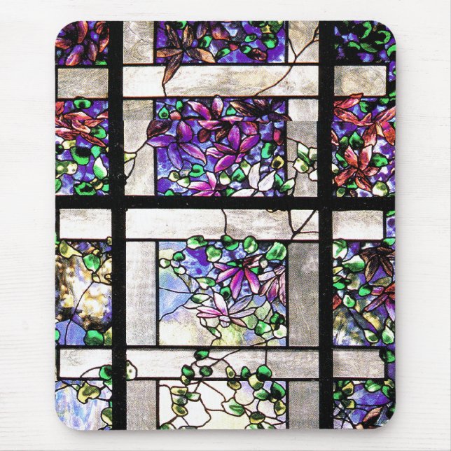 Stained Glass Floral Mousepad (Front)