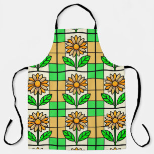 Stained Glass Flower Apron