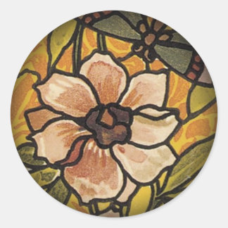 Stained glass flower Sticker