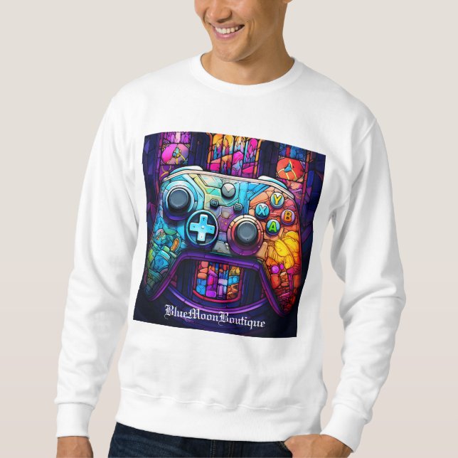 Stained Glass Gaming Sweatshirt (Front)