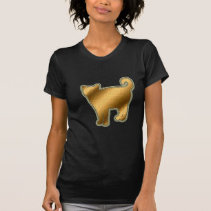 Stained Glass Gold Cat T-Shirt