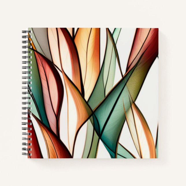 Stained-Glass Grass Notebook (Front)