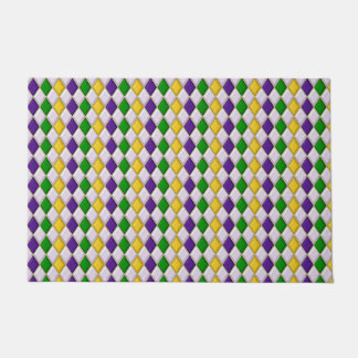 Stained Glass Harlequin Doormat