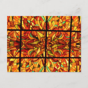 Stained Glass-Hong Kong Postcard
