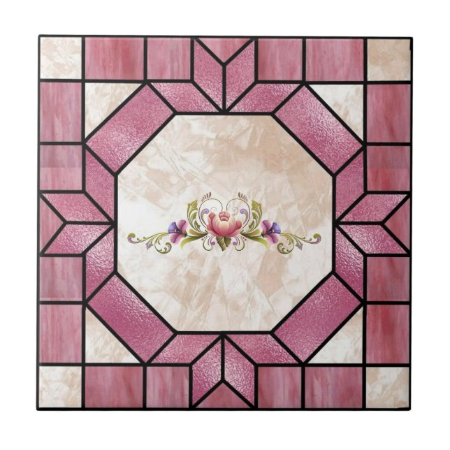 Stained Glass IMAGE Tile Design (Front)