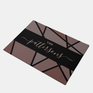 Stained Glass Imitation to Welcome Home Family Doormat