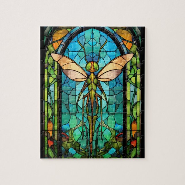 Stained Glass Insects Jigsaw Puzzle (Vertical)