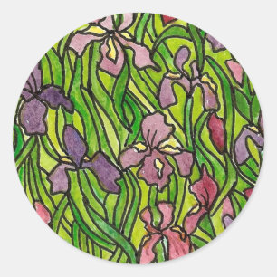Stained Glass Iris Sticker