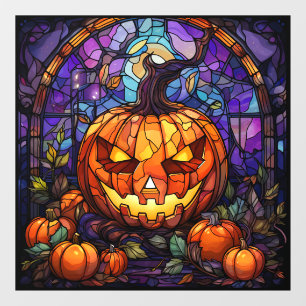 Stained Glass Jack-o'-Lantern: Spooky Elegance