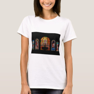stained glass jesus T-Shirt