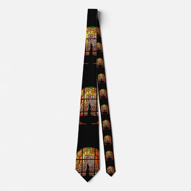 stained glass jesus tie (Front)