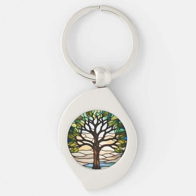 Stained Glass  Key Ring (Front)
