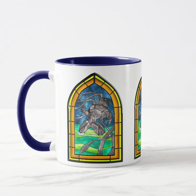 Stained Glass Kraken Mug (Left)
