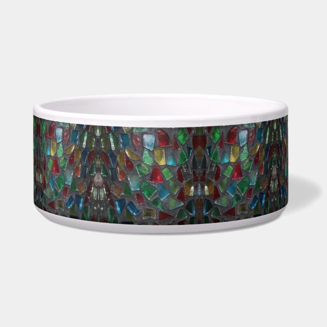 Stained Glass Large Pet Bowl (Front)
