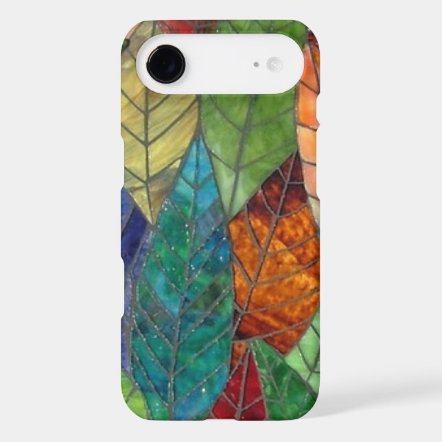Stained Glass Leaves iPhone 6 case (Back)